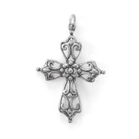 Thumbnail for Oxidized Ornate Cross Pendant