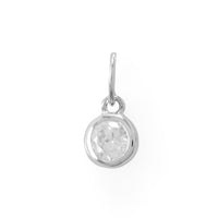 Thumbnail for Round CZ April Birthstone Charm