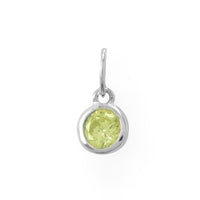 Thumbnail for Round CZ August Birthstone Charm