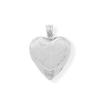 Thumbnail for Heart Memory Keeper Locket with Cross