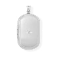 Thumbnail for Oblong Memory Keeper Locket with Diamond Accent