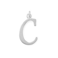 Thumbnail for Polished Letter C Initial Pendant