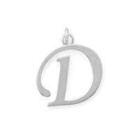 Thumbnail for Polished Letter D Initial Pendant