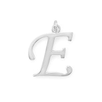 Thumbnail for Polished Letter E Initial Pendant