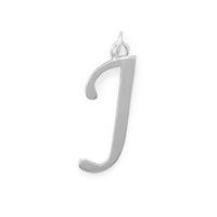 Thumbnail for Polished Letter J Initial Pendant