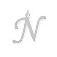Thumbnail for Polished Letter N Initial Pendant