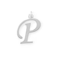 Thumbnail for Polished Letter P Initial Pendant