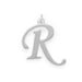 Polished Letter R Initial Pendant