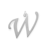 Thumbnail for Polished Letter W Initial Pendant