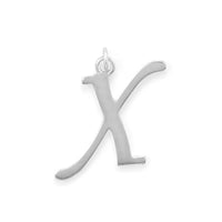 Thumbnail for Polished Letter X Initial Pendant