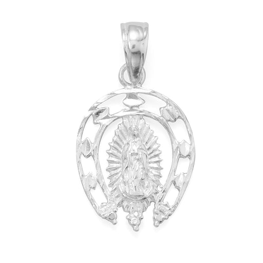 Diamond Cut Mother Mary Pendant