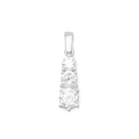 Thumbnail for Graduated CZ Drop Pendant