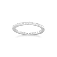 Thumbnail for Clear CZ Eternity Band Ring