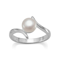 Thumbnail for Crossover Design Cultured Freshwater Pearl Ring