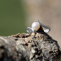 Thumbnail for Crossover Design Cultured Freshwater Pearl Ring