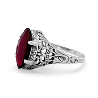 Thumbnail for Oxidized Garnet Ring