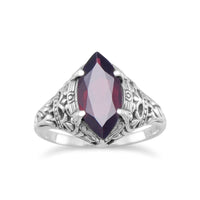 Thumbnail for Oxidized Garnet Ring