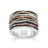 Thumbnail for Oxidized Ring with Tri Tone Bands
