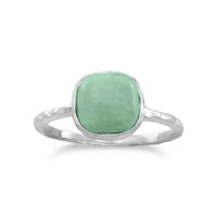 Thumbnail for Stabilized Square Turquoise Ring