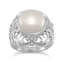Thumbnail for Ornate Cultured Freshwater Pearl Ring