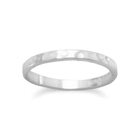 Thumbnail for Thin Hammered Band Midi Ring