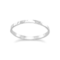 Thumbnail for Thin Polished Hammered Band
