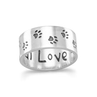 Thumbnail for Oxidized Paw Print Band