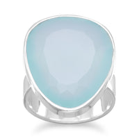 Thumbnail for Freeform Sea Green Chalcedony Ring