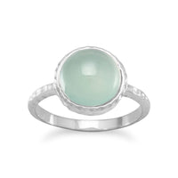 Thumbnail for Cabochon Sea Green Chalcedony Ring