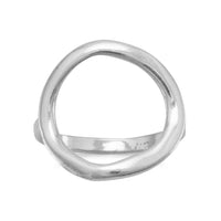 Thumbnail for Textured Open Circle Ring