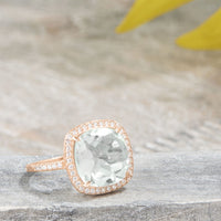 Thumbnail for 14K Rose Gold Plated Prasiolite Ring