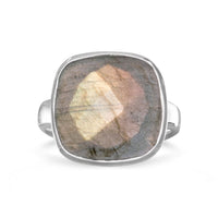 Thumbnail for Checkerboard Cut Labradorite Ring