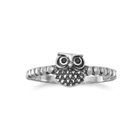 Thumbnail for Oxidized Small Owl Ring
