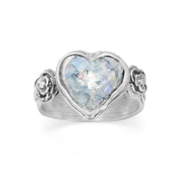Thumbnail for Roman Glass Heart Ring