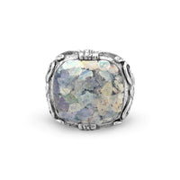 Thumbnail for Ornate Large Square Roman Glass Ring