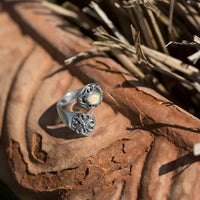 Thumbnail for Oxidized Ethiopian Opal Wrap Ring