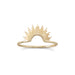 "Shine On!" 14 Karat Gold Plated Sunburst Ring