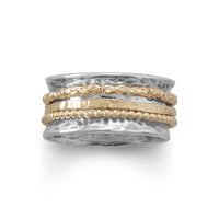 Thumbnail for Oxidized Two Tone Multi-Band Spin Ring