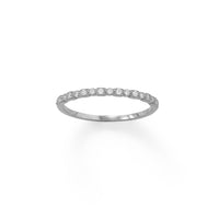 Thumbnail for Rhodium Plated Thin CZ Ring