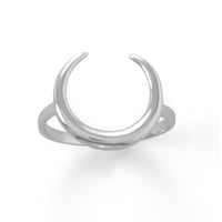 Thumbnail for Polished Crescent Moon Ring