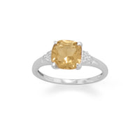 Thumbnail for Sterling Silver Citrine and CZ Band