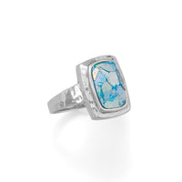 Thumbnail for Hammered Roman Glass Ring
