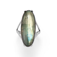 Thumbnail for Large Oval Labradorite Ring