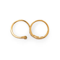 Thumbnail for Sassy Serpent! 14 Karat Gold Plated CZ Wrap Snake Ring