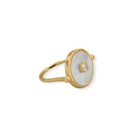 Thumbnail for A Day to Night Delight! Mother of Pearl and Black Onyx Reversible Ring