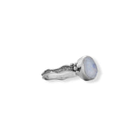 Thumbnail for Oxidized Rainbow Moonstone Wavy Band Ring