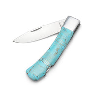 Thumbnail for Stainless Steel Pocket Knife with Imitation Turquoise