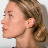 Thumbnail for 14 Karat Gold Plated Snake Ear Cuffs with Signity CZs