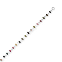 Thumbnail for Colorful! Multi-Color Tourmaline Anklet