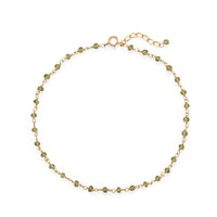 Thumbnail for Fresh Look! Peridot 14 Karat Gold Plated Anklet